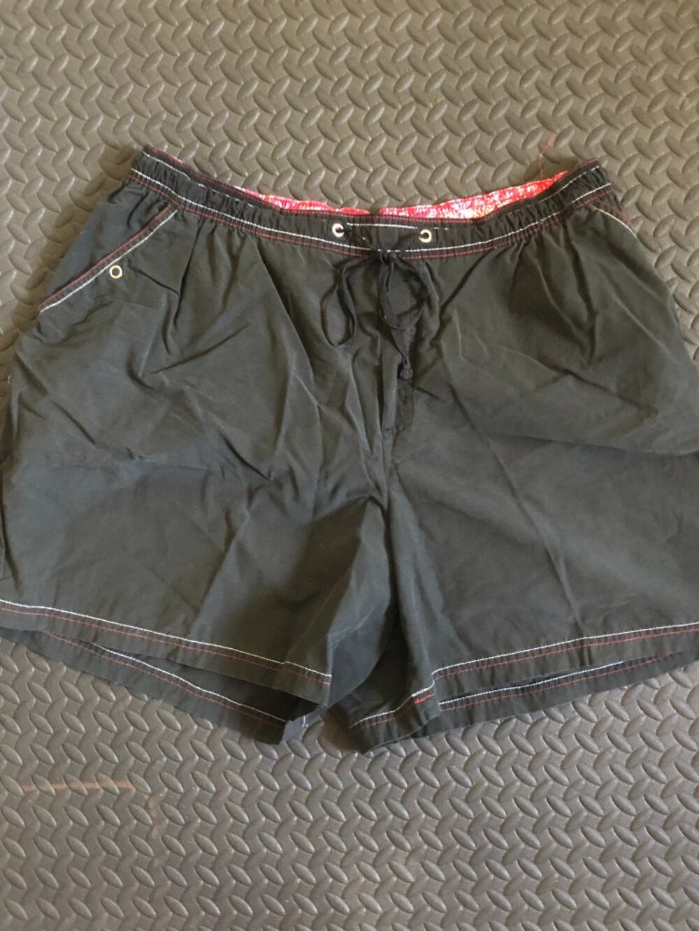 JMS JUST MY SIZE BLACK SHAPED FIT BOARD SHORTS PLUS SIZE 2X